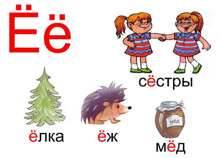 Картинки на е для детей