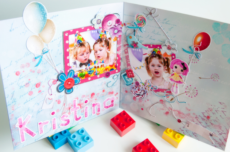 Наконец mini скрап-альбом