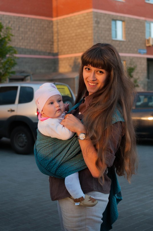 Слингостиль в папиной рубашке =)