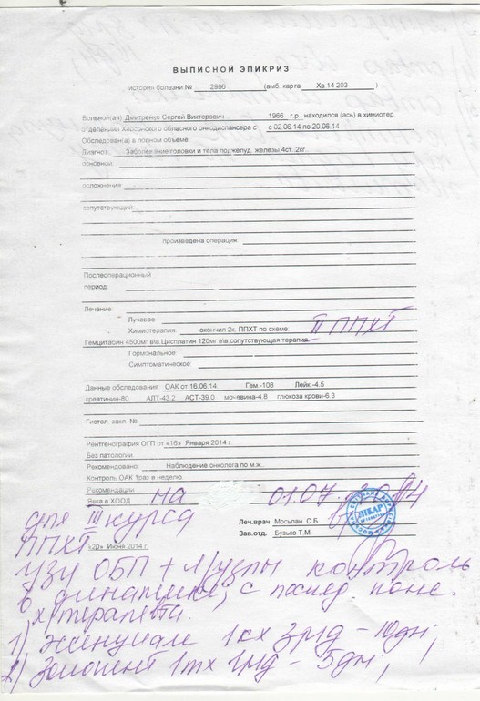 Просьба о помощи Сергею Дмитренко