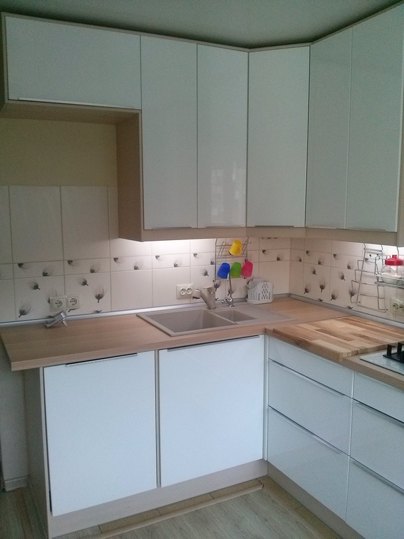 Кухня мой вариант БЕЛОГО ГЛЯНЦА