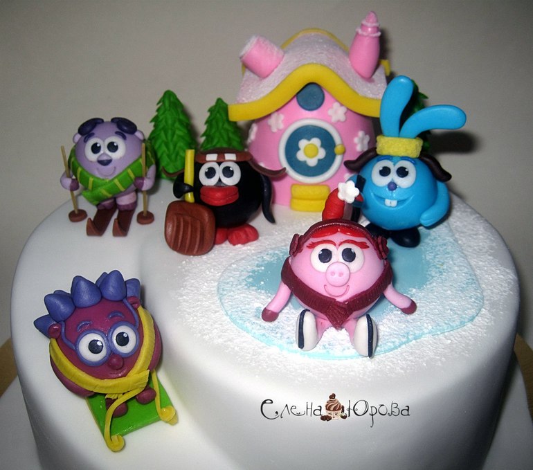Торт Смешарики.