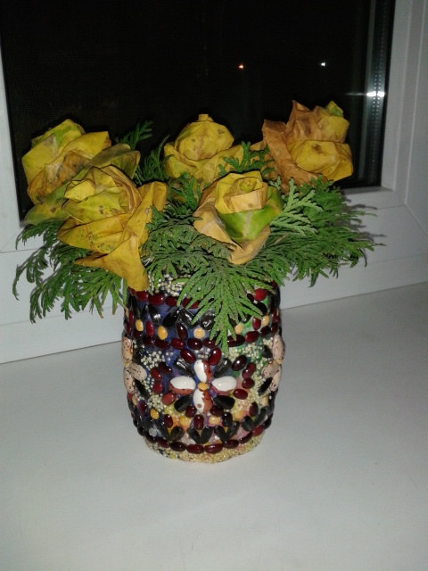 Наш поделок в садик на праздник осени.