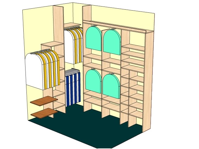 Эскиз гардеробной...