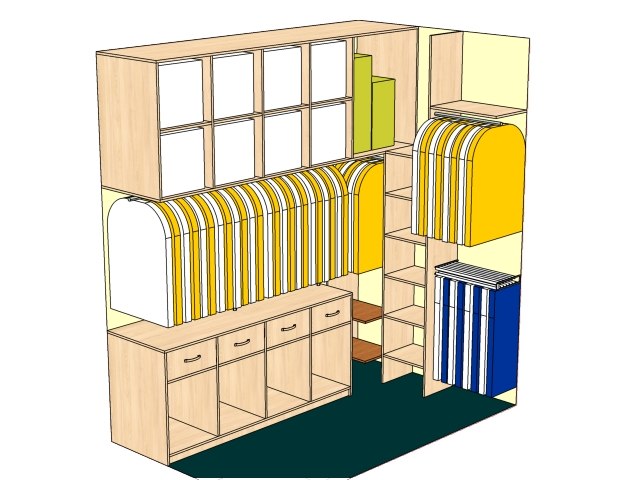 Эскиз гардеробной...