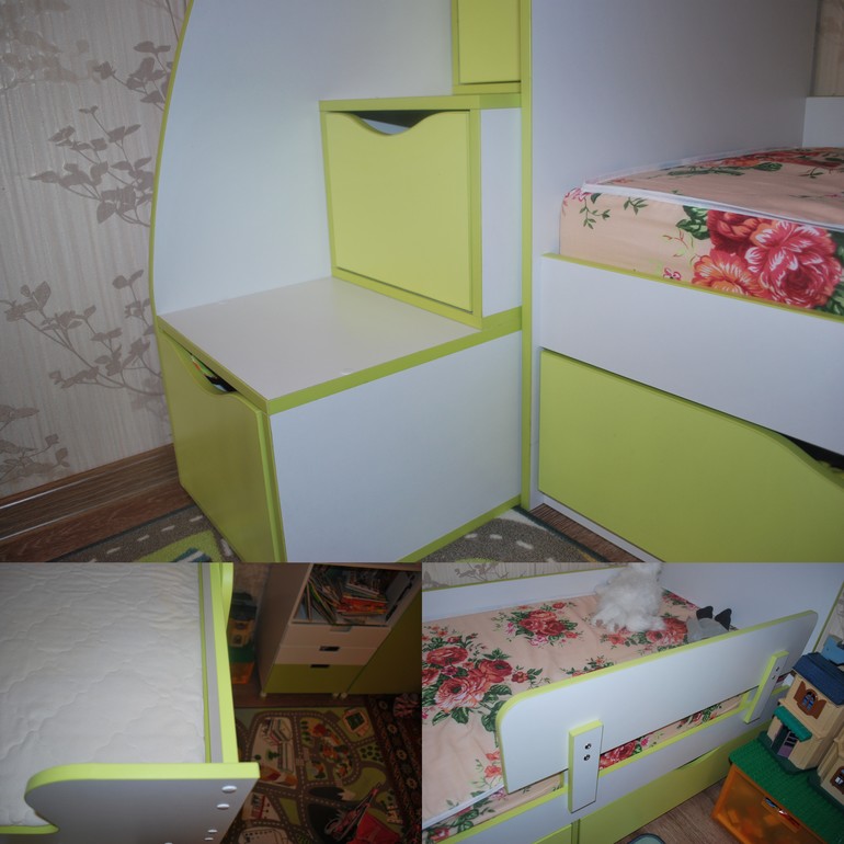 Двухъярусная кроватка для маленьких девочек)))