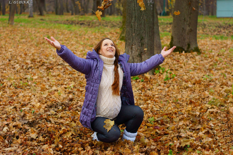 Осенняя прогулка или мои последние беременные деньки