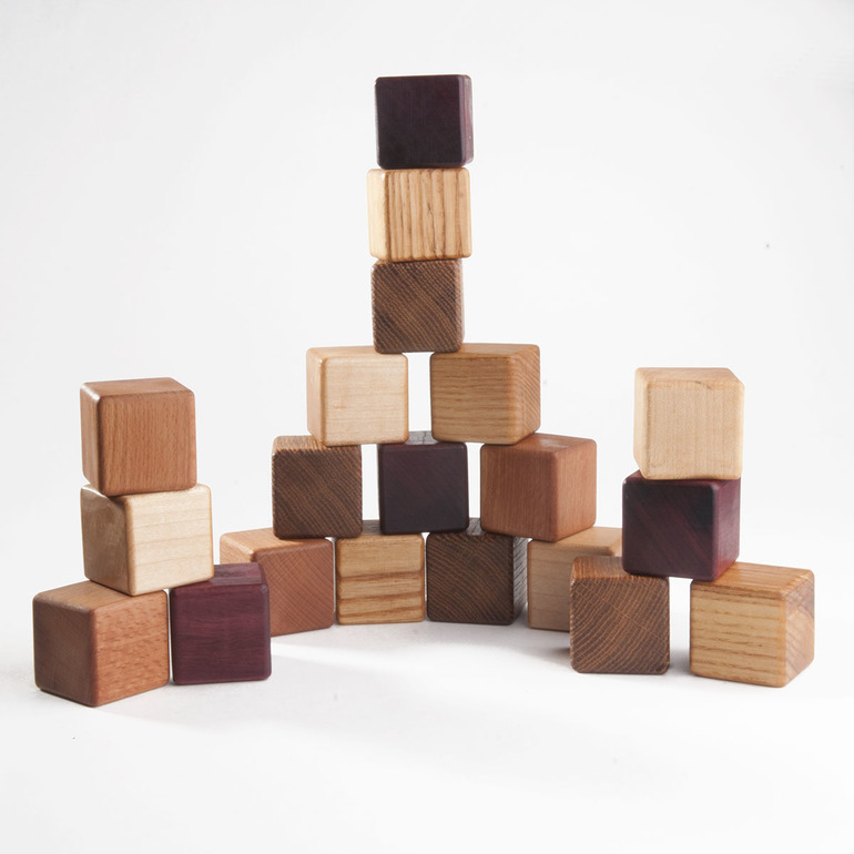 Деревянные кубики для детей с семейным фото