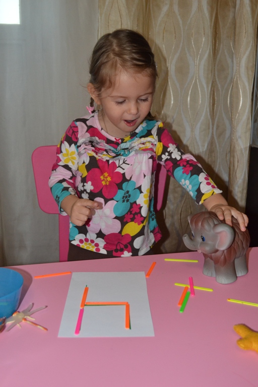 Учим цифры. Цифра 4.