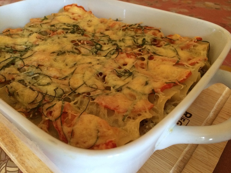 Каннелони с грибами