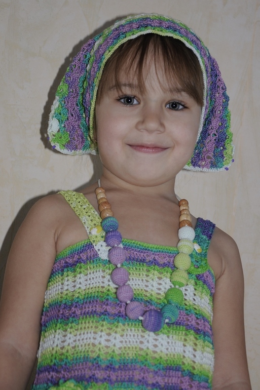 Сарафан и косынка на девочку