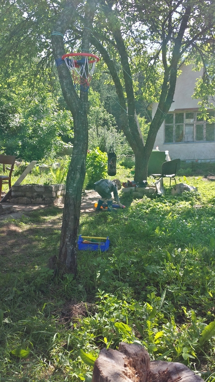 А мы обживаем дачку