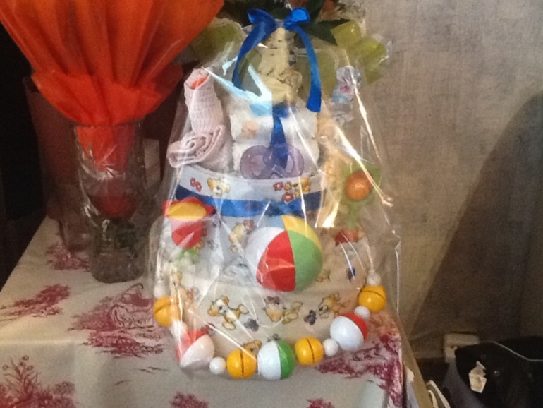 Торт из памперсов, мой)