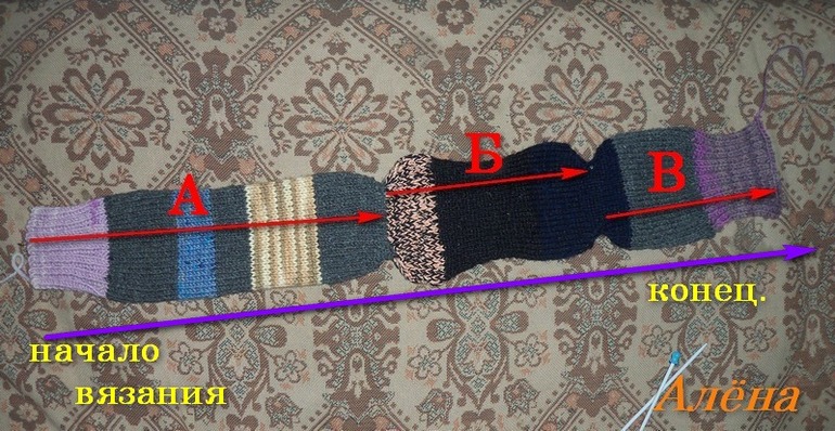 Носки на 2-ух спицах. МК.