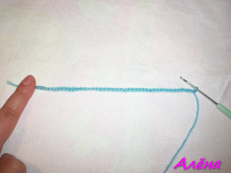 МК вязаной заколочки крючком.