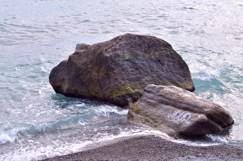 Ялта,набережная,февраль)