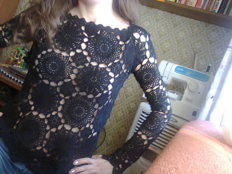 связалась кофточка