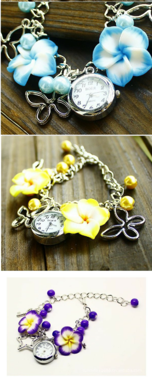 Кварцевые часы с красивыми цветами, цена 295 руб! Cразу на ваш адрес!