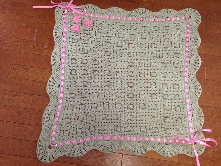 Плед в стиле шебби