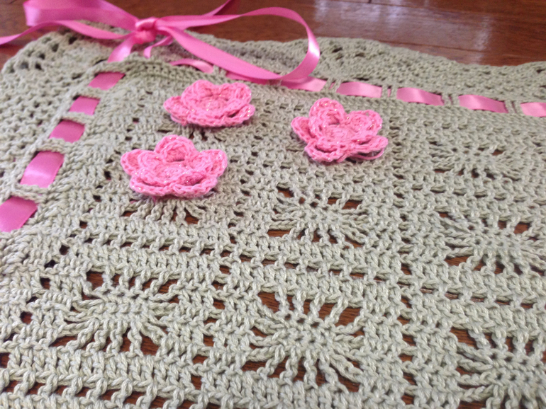 Плед в стиле шебби