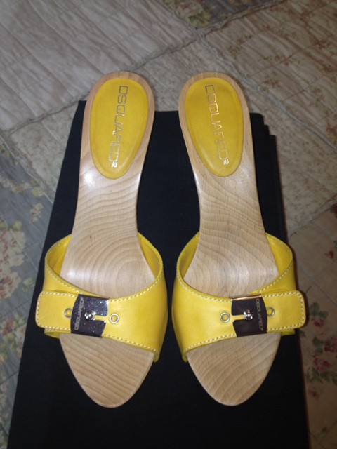 Снизила цену!!! летние сабо DSQUARED,производство Италия, р-р 38,б/у пару раз,6000р