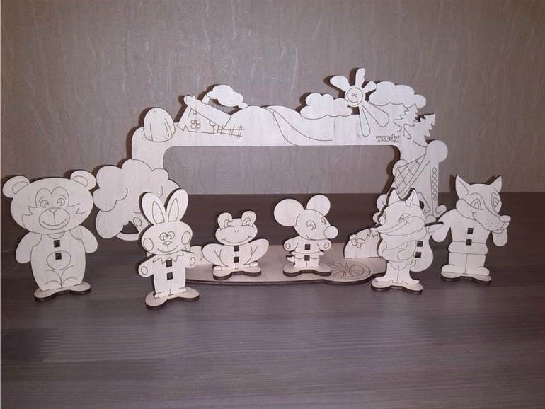 Лесные животные. Медведь.