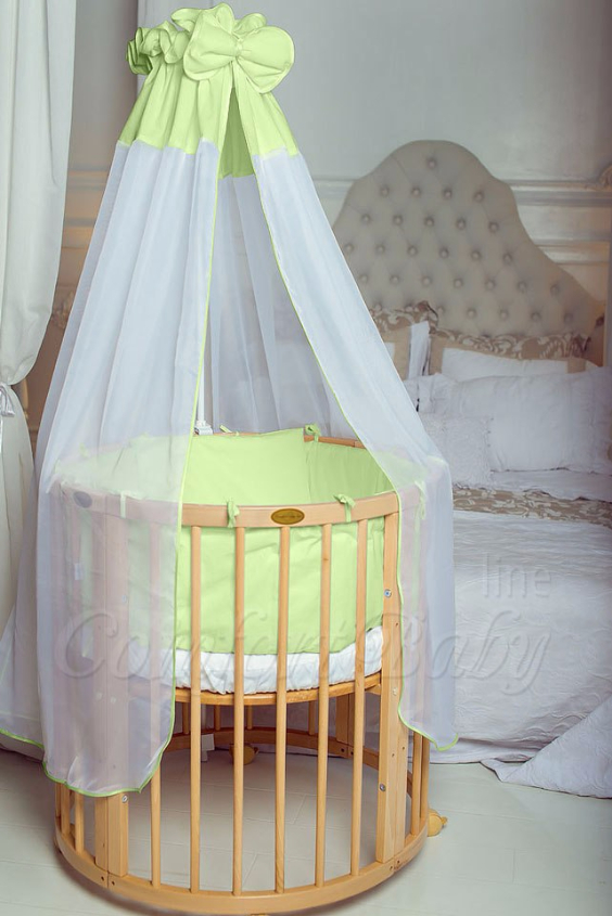 КРОВАТКА- ТРАНСФОРМЕР "COMFORT BABY" .Цена: 25 000 руб.  ХАРАКТЕРИСТИКИ:  возраст детей: 0-5 лет  габариты модели (Д х Ш х В): 1) колыбельки: 78*76*81 см  2) овальной кроватки: 128*76*81 cм  матрас приобретается отдельно.  максимальная нагрузка: 120 кг  Материал: изготавливается только из настоящего массива бука высшего сорта.  сборка: кровать в разобранном виде, простота сборки, инструкция по сборке на русском языке  продукция сертифицирована  производство: Россия  гарантия: 2 года   Дополнительные характеристики: 4 положения по высоте (расстояние положения дна от пола без колес: 1см, 12см, 37см, 57см; расстояние между отверстиями снизу-наверх: 12см, 15см, 20см.); 3 прутика - съемные.  КОНМПЛЕКТАЦИЯ:  1-я ступень - круглая кроватка  2-я ступень - овальная кроватка  3-я ступень - диванчик  4-я ступень - манеж  5-я и 6-я ступени - 2 кресла и столик  7-я ступень - пеленальный столик  ДОПОЛНИТЕЛЬНЫЕ ОПЦИИ:  Комплект постельный "Classic" +6950 руб.  Комплект постельный "Colorit" + 11990 руб.  Фирменный держатель для балдахина +790 руб.  Комплект цельных матрасов " Холкон"/ "Кокос" (круглый+овальный) +8490 руб  Маятник "ComfortBaby Pendulum" 2 в 1+6990 руб.