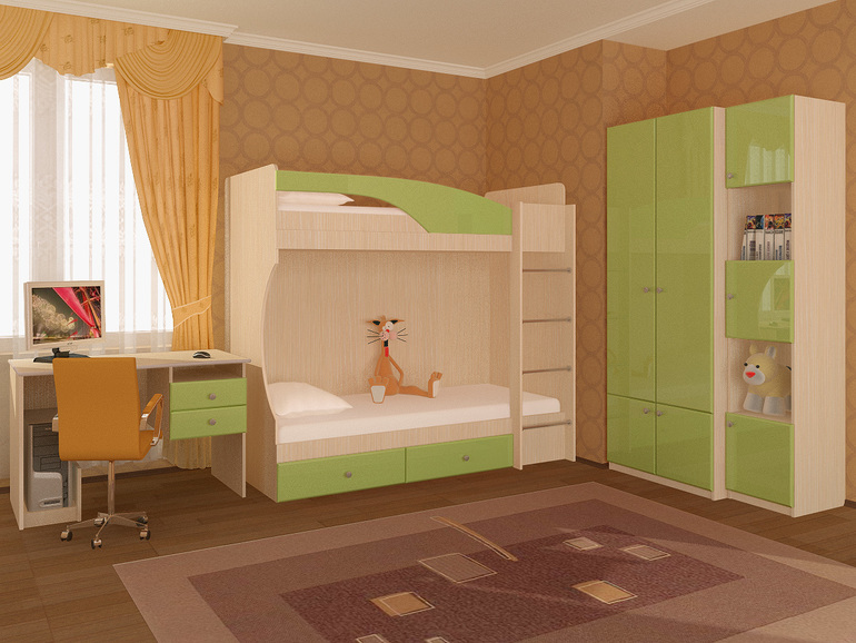 детские кровати 3+