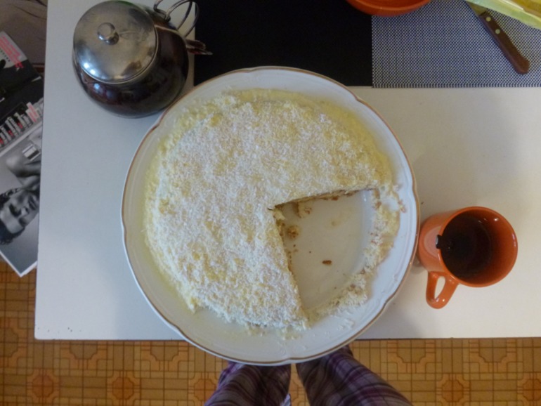 Я делала пирог...