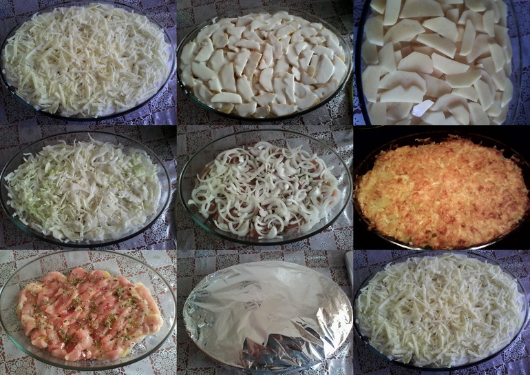 запеканка с курицей