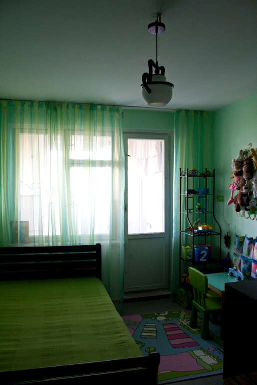 Однокомнатная в зеленых тонах
