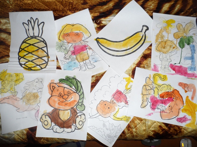 Раскраски...