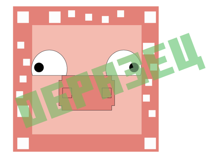 фотобутафория в стиле майнкрафт