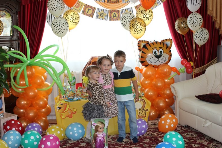 наши 4 годика!!! стиль сафари