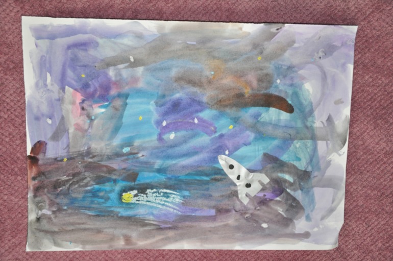 Наши рисунки (из студии) Анюта 3г.