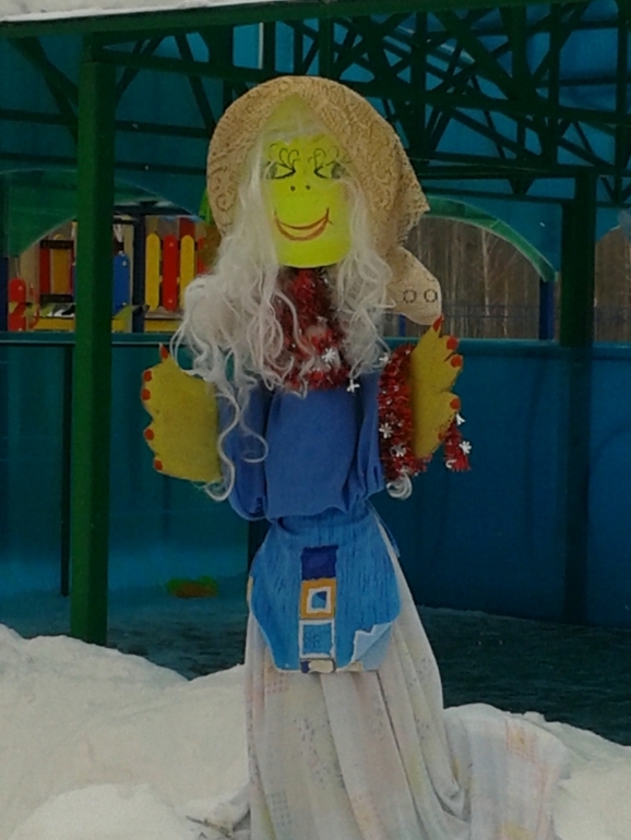 Чучело Зимы в детском саду