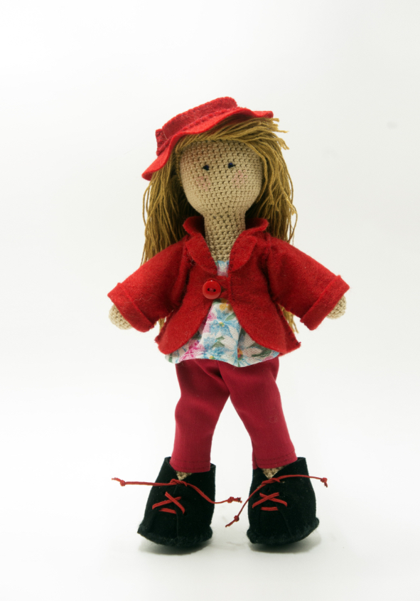 Вязаная кукла ручной работы doll4you