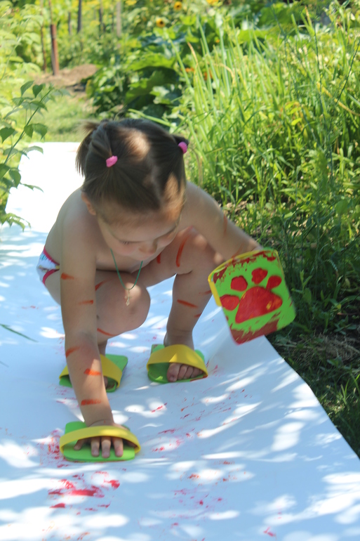 Девочка с тигриными следами