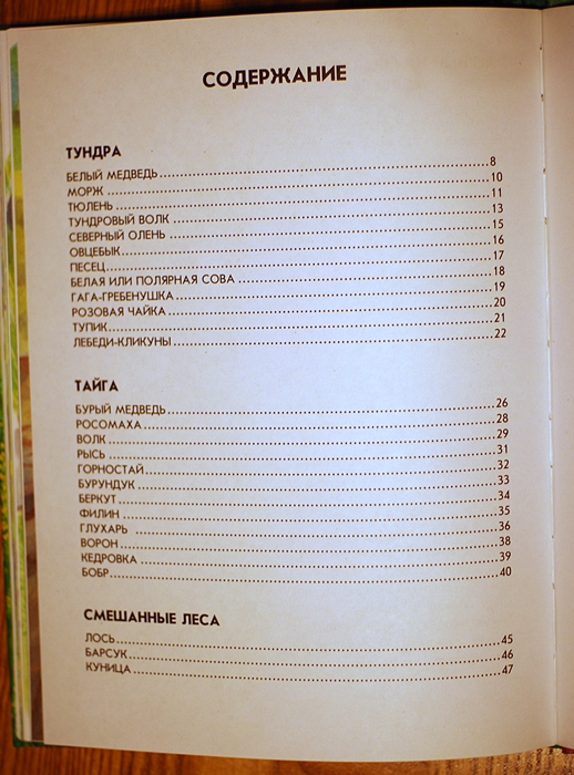 Книга о животных и маленькие географические атласы.