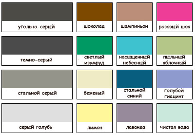 Краска серая сочетание цветов 