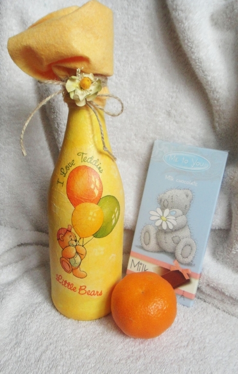 Декупажный конкурс предмет - бутылка