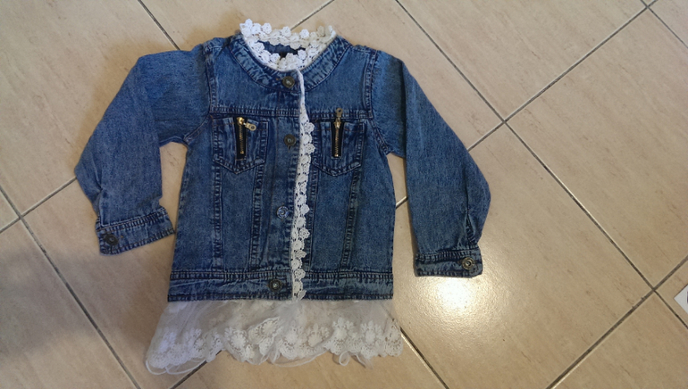 оригинальное фото. Детские джинсовые курточки.