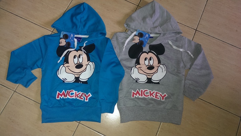 В наличии! Детские толстовочки Дисней (МикиМаус) серые и синие - 400руб. По хорошей цене!