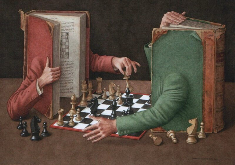 Книга в главной роли.