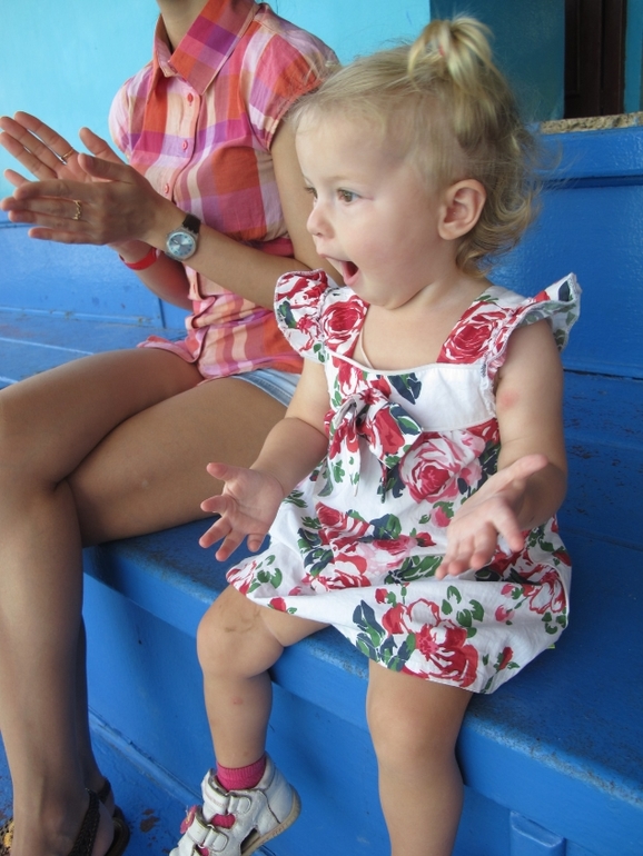 Пунта-Кана с дочкой в 1,4 года, декабрь.