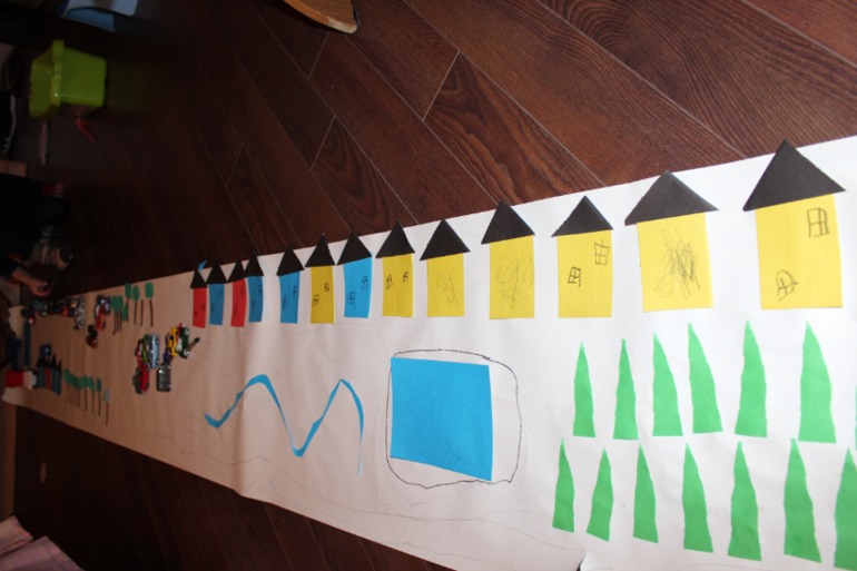 Насооружали город