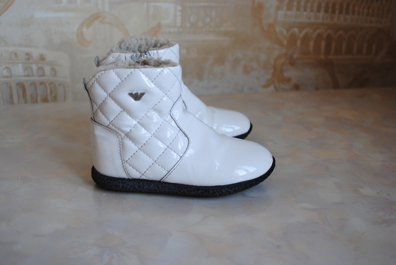 Сапожки весна-осень ARMANI(Италия) 22р. б/у