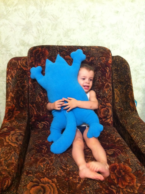 Большой, голубой кот Саймона.