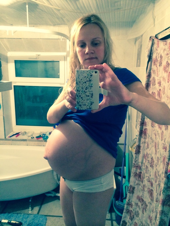 Фото животика на 35 неделе