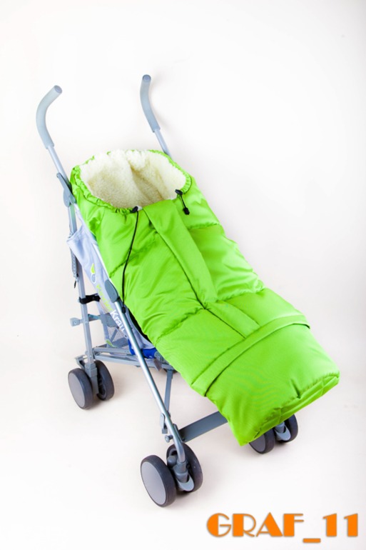 Конверт-мумия на натуральной овчине из Польши